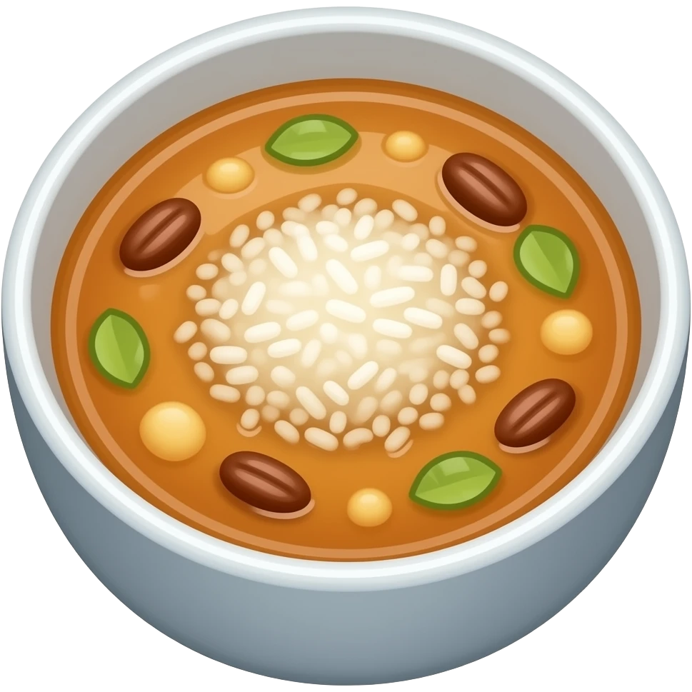 Soup with Rice emoji