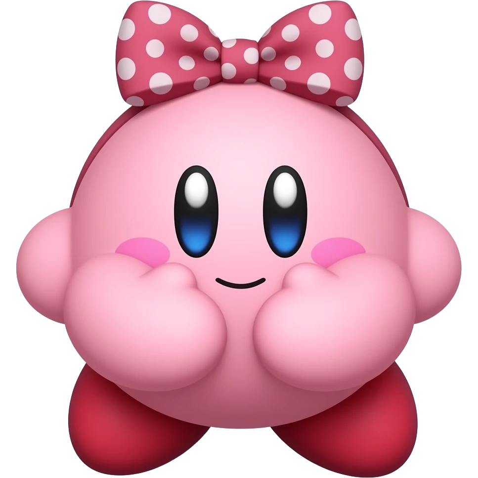 Kirby female to Sakura bow :3 emoji