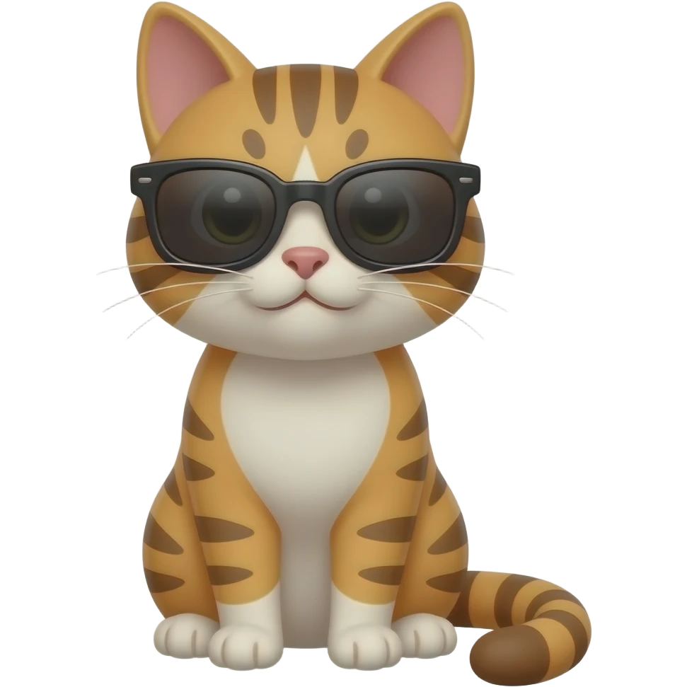 Cat wearing sunglasses emoji