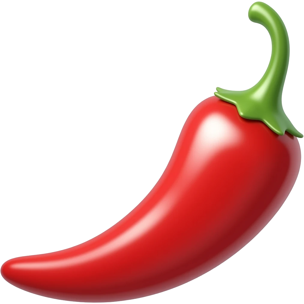 Chilli shining emoji
