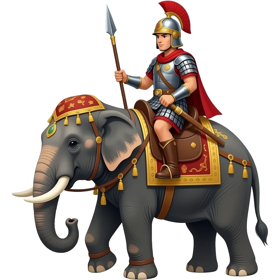War Elephant were camander ride on it emoji