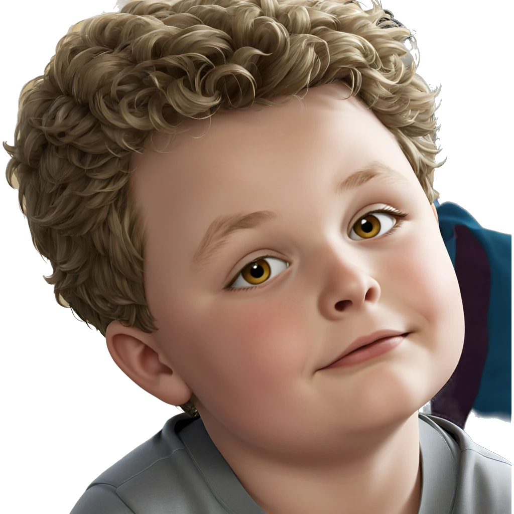 realistic portrait of a boy emoji