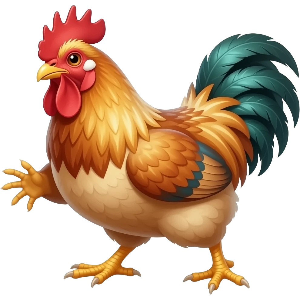 chicken attack emoji