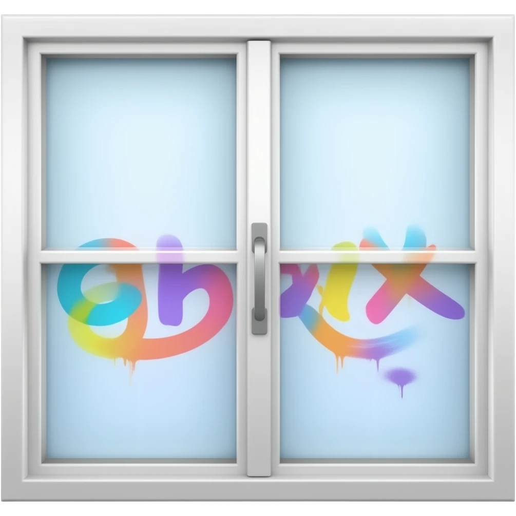 window and spray emoji