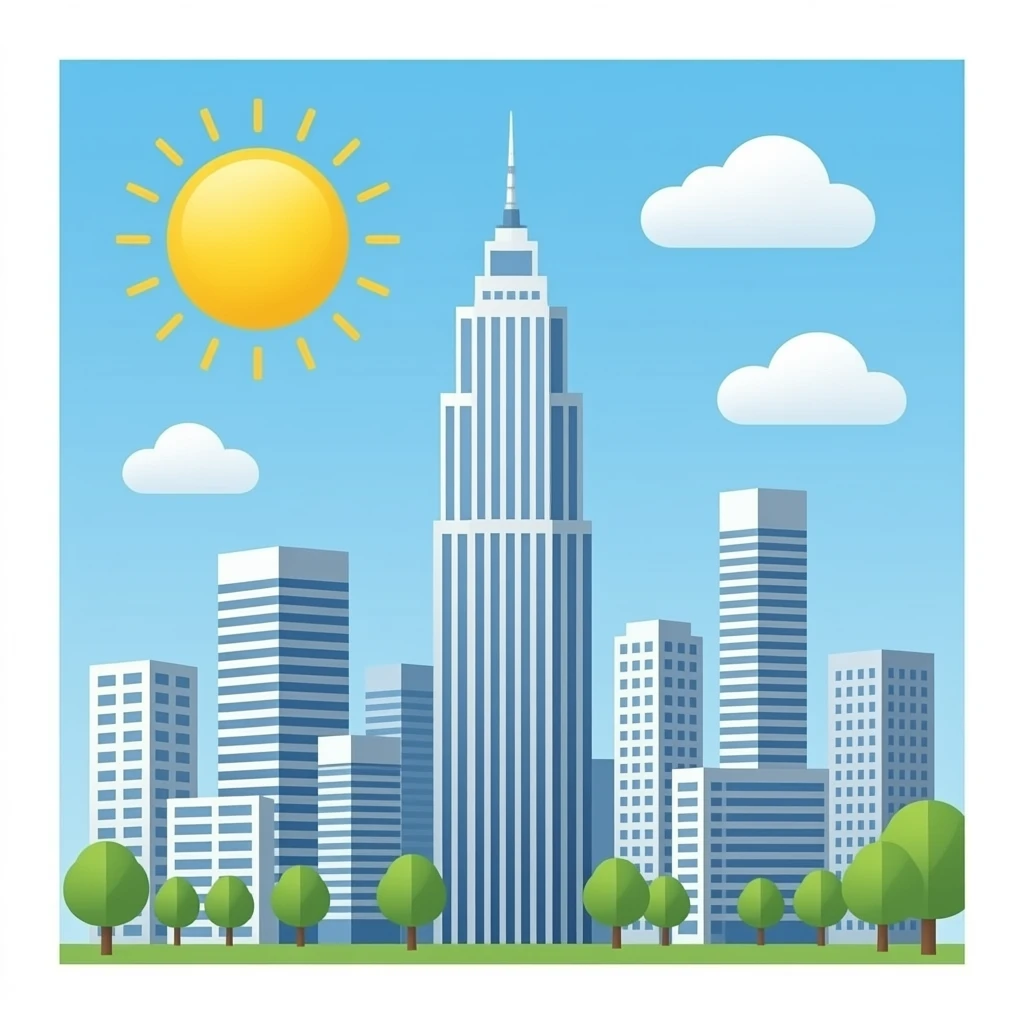 Fine dining skyscraper emoji