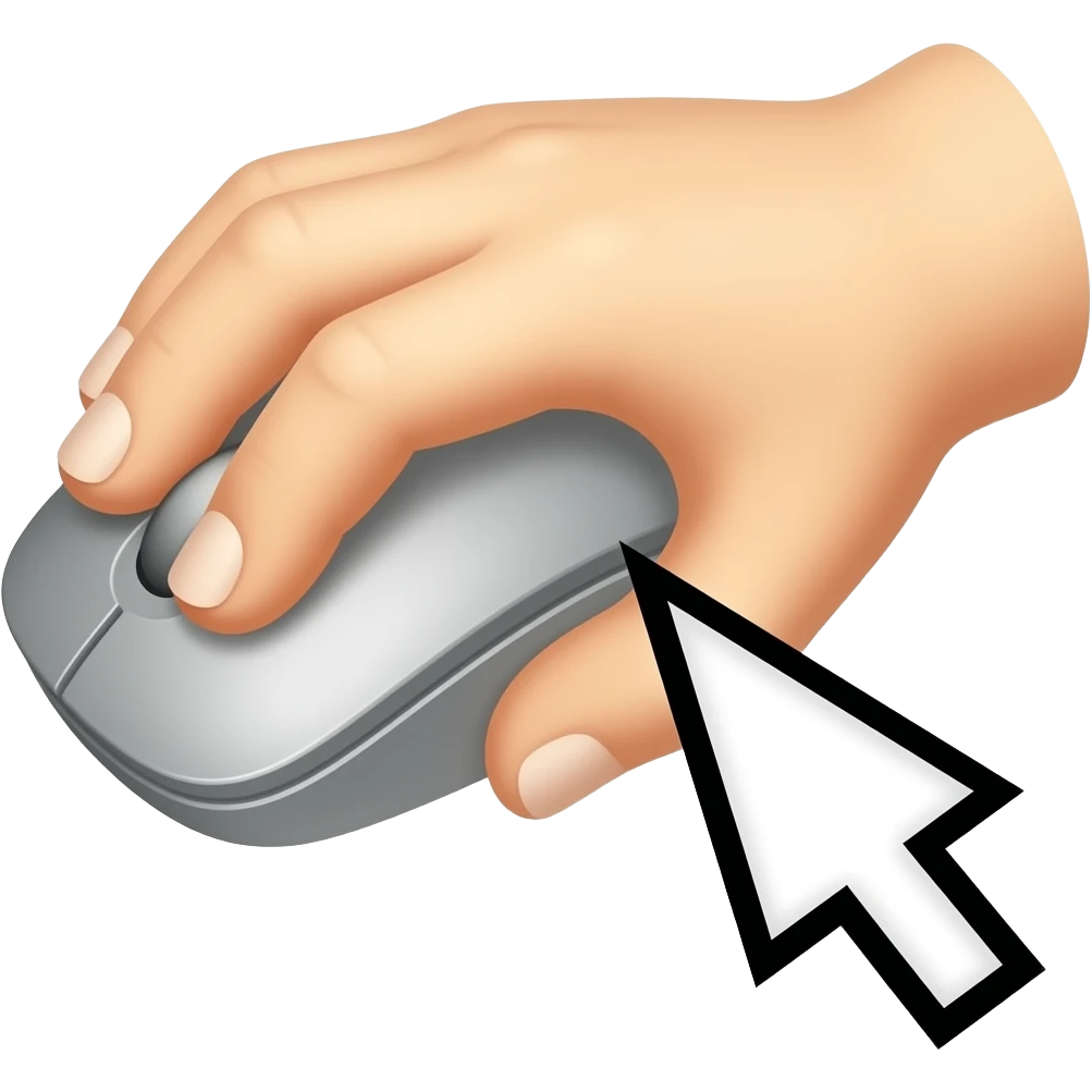 hand mouse Cursor emoji
