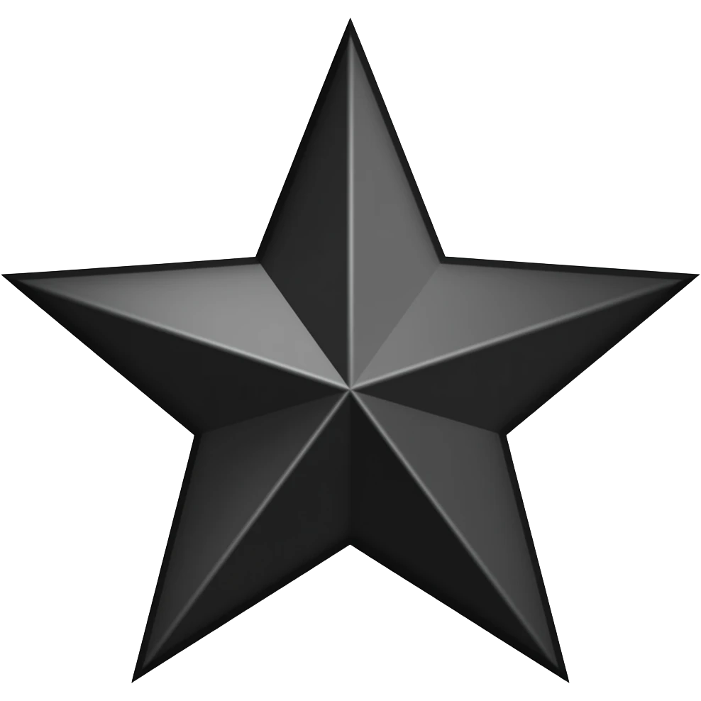 Black star emoji