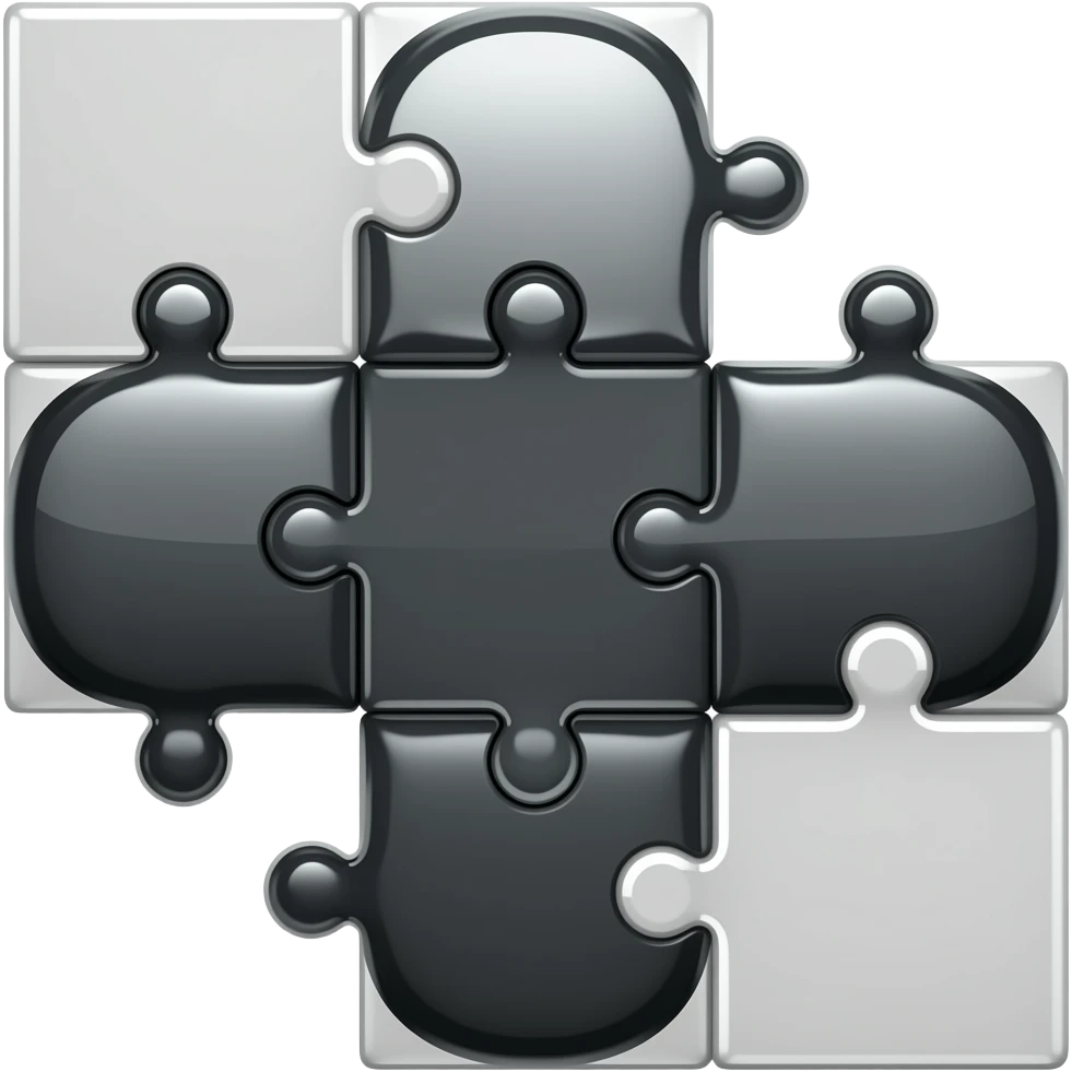 Black and white tiles emoji