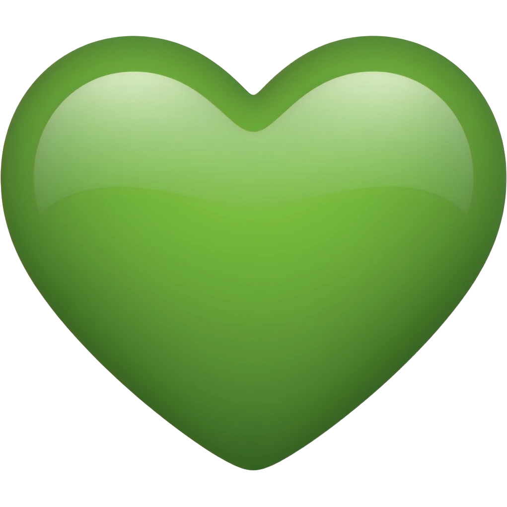 Green heart emoji