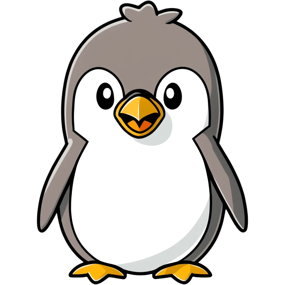 An angry penguin emoji