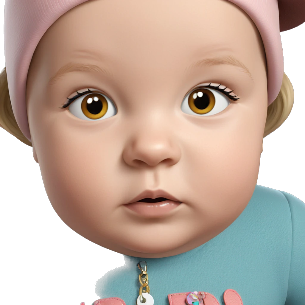 portrait of a girl with hat emoji