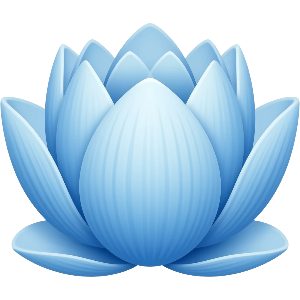 Blue lotus emoji