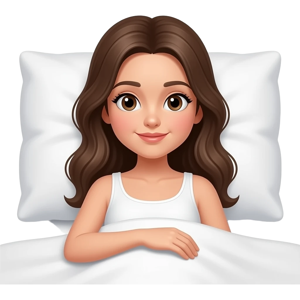 lit avec fille couchée dedans emoji