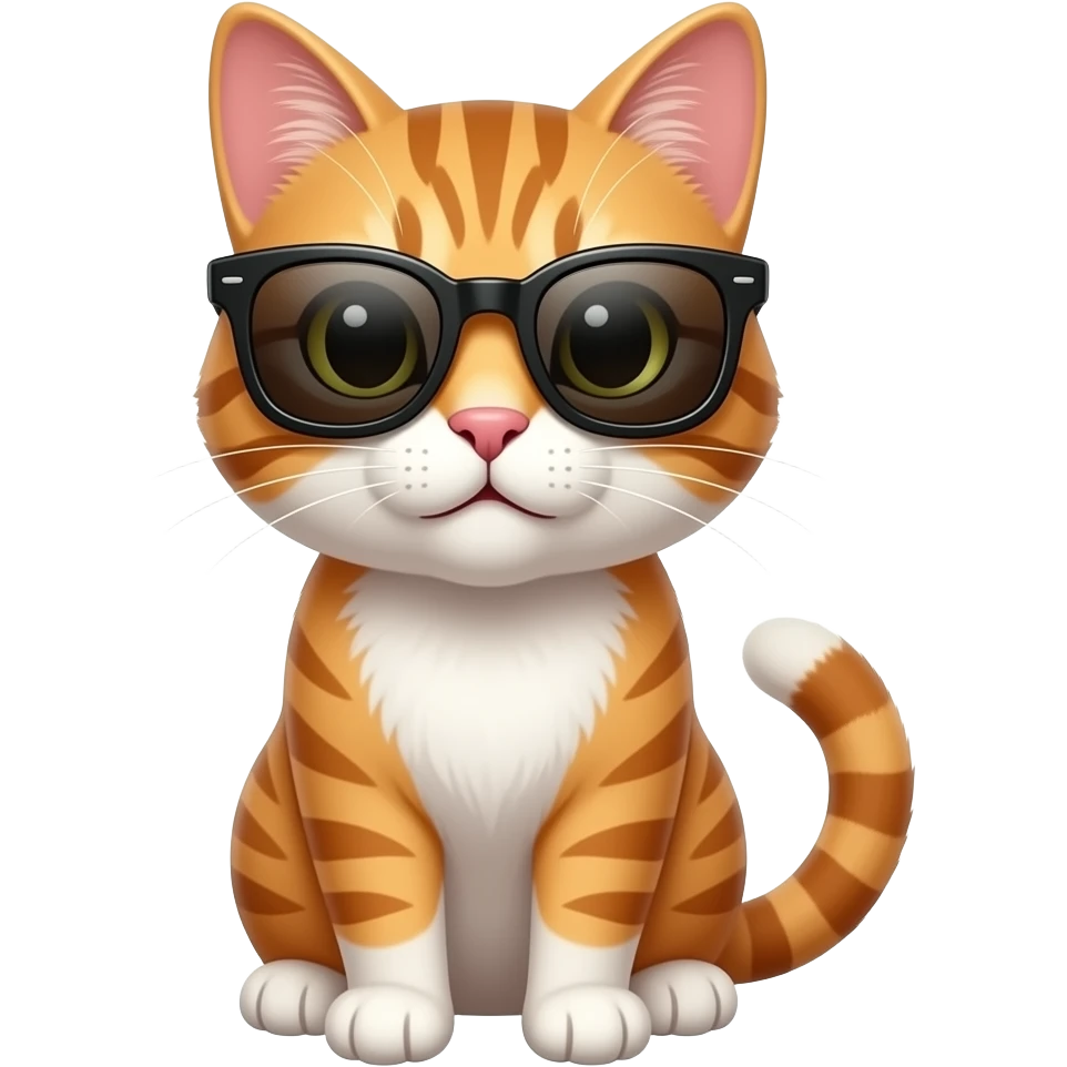 Cat wearing sunglasses emoji