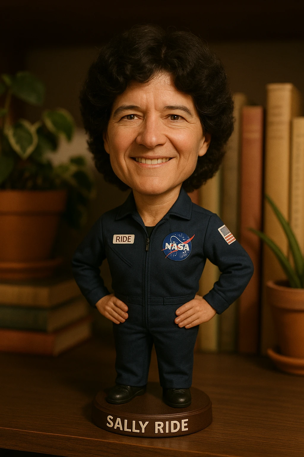A woman's Sally Ride  emoji