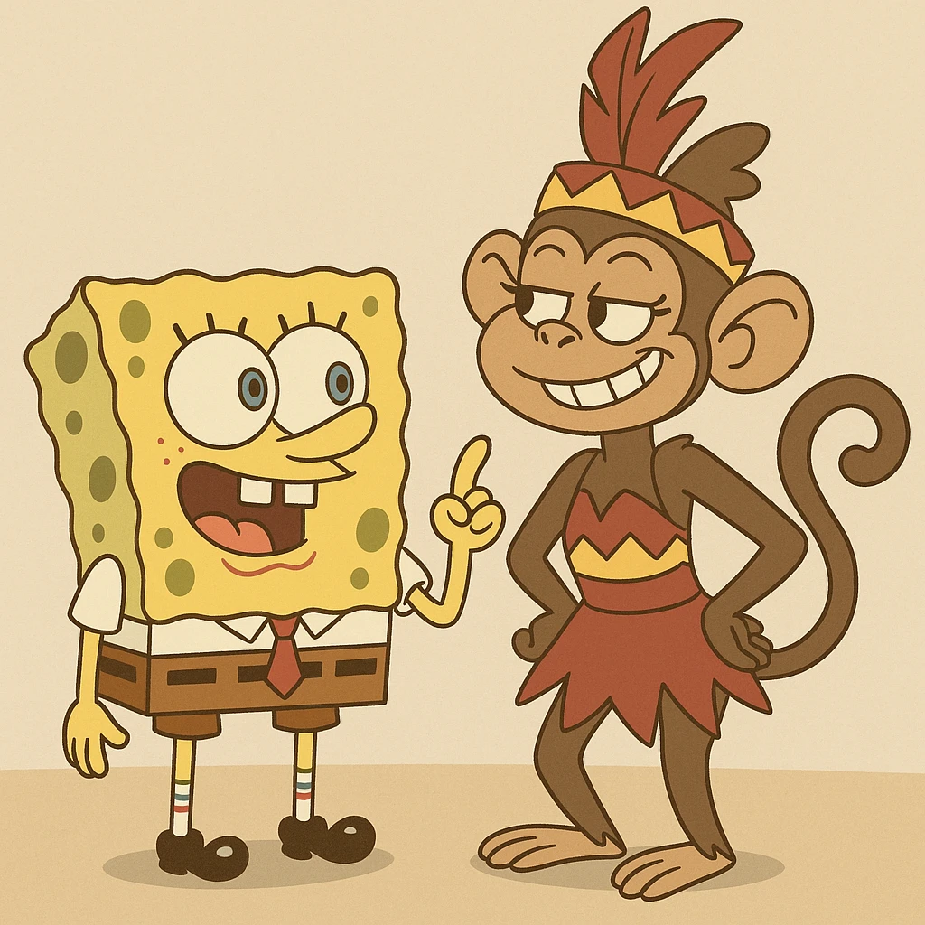 spongebob  dans mahuka ( walibi rhones alpes ) emoji