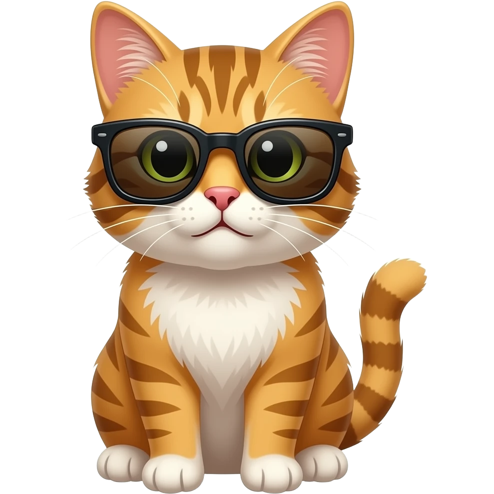 Cat wearing sunglasses emoji