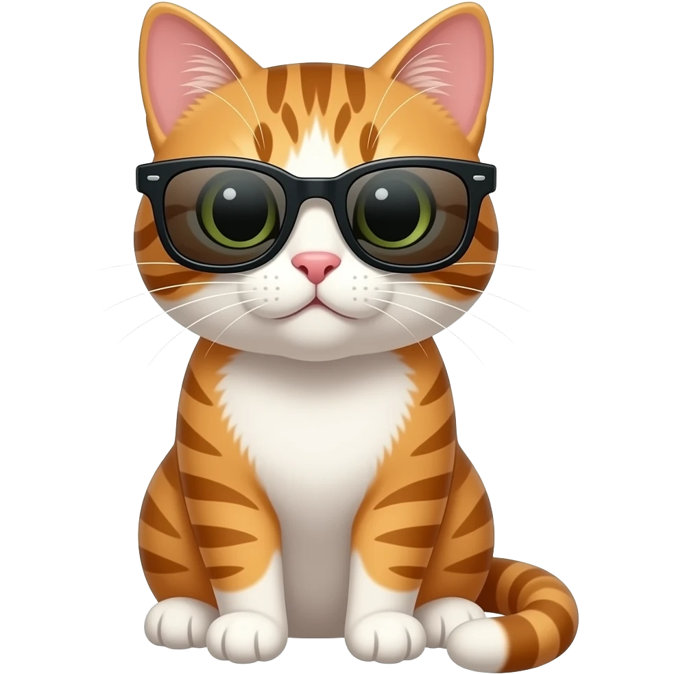 Cat wearing sunglasses emoji