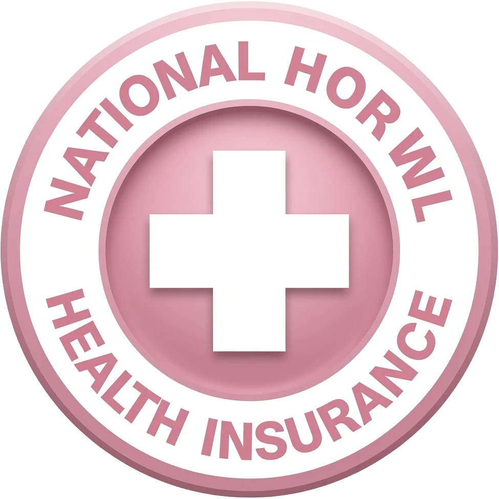 National Health Insurance light pink emoji