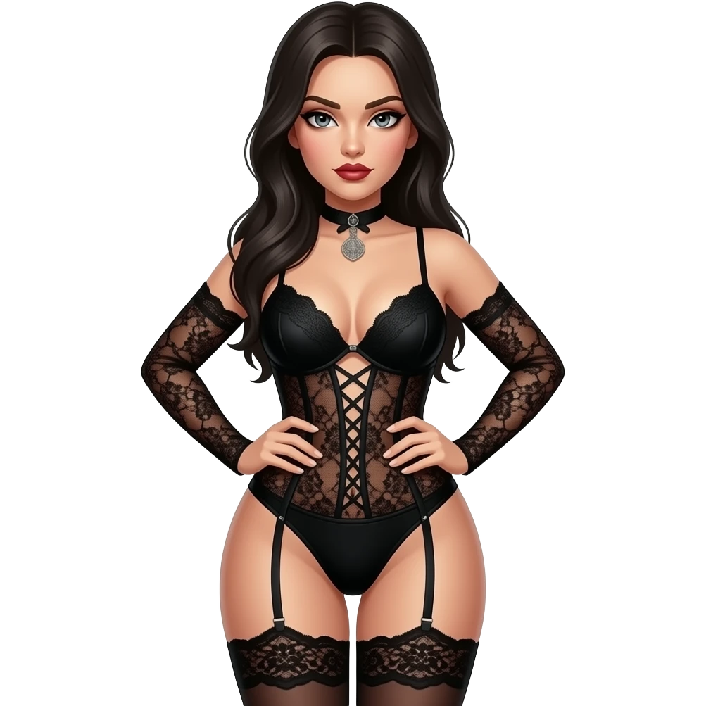 make a naughty sexual and seductive that just says the word "Sadist" emoji