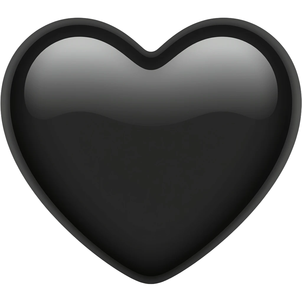 black heart emoji