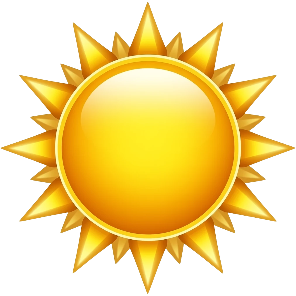 нарисуй солнце emoji