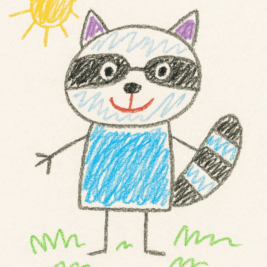Raccoon emoji