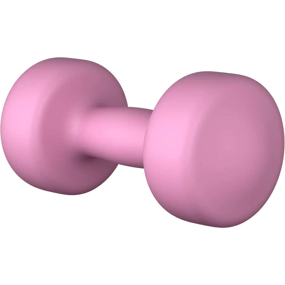 pink dumbell emoji