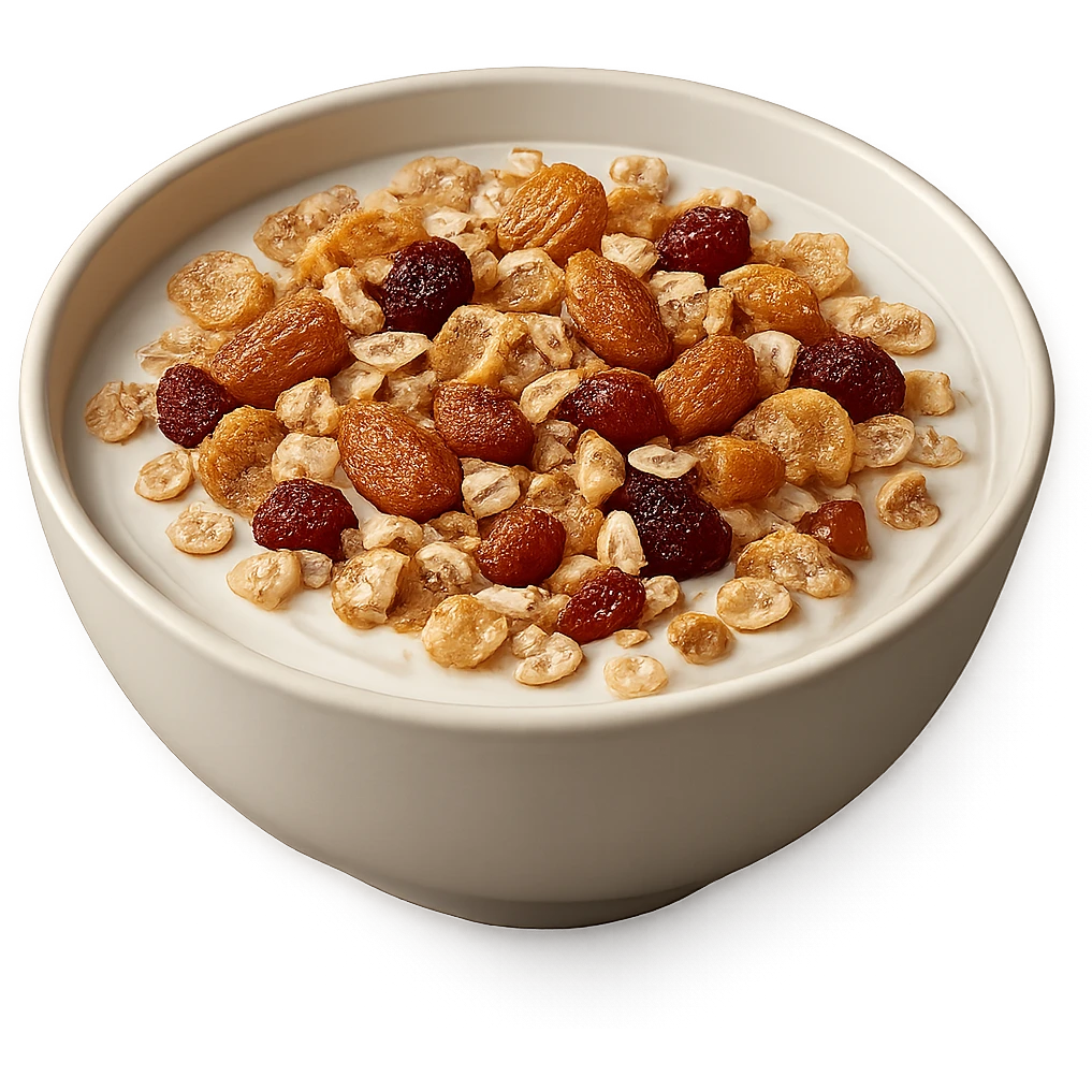 BOWL DI YOGURT E CEREALI, IPERREALISTICA 4K emoji