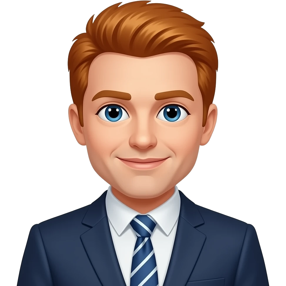 Weatherman, redhead emoji