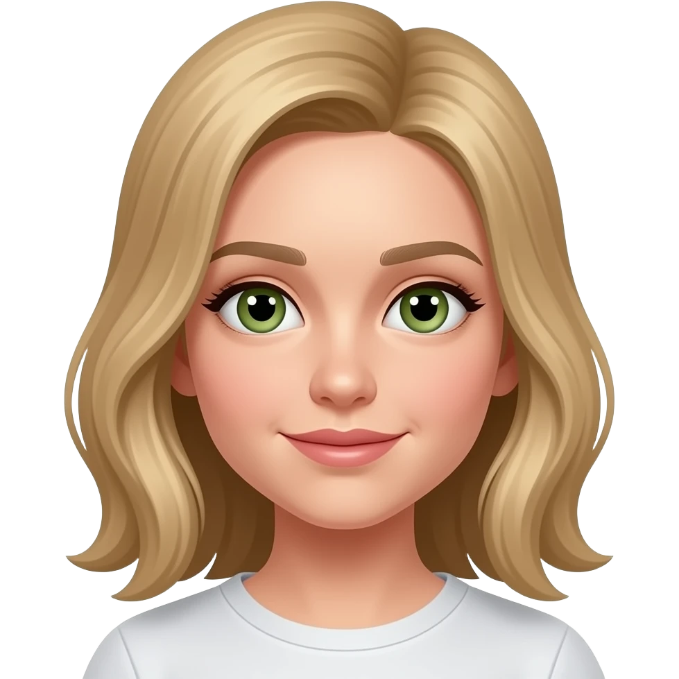Ein Mädchen namens chiara und Augenfarbe grün braun blonde mittel lange haare emoji