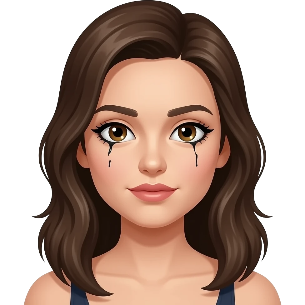 woman mascara ruined emoji