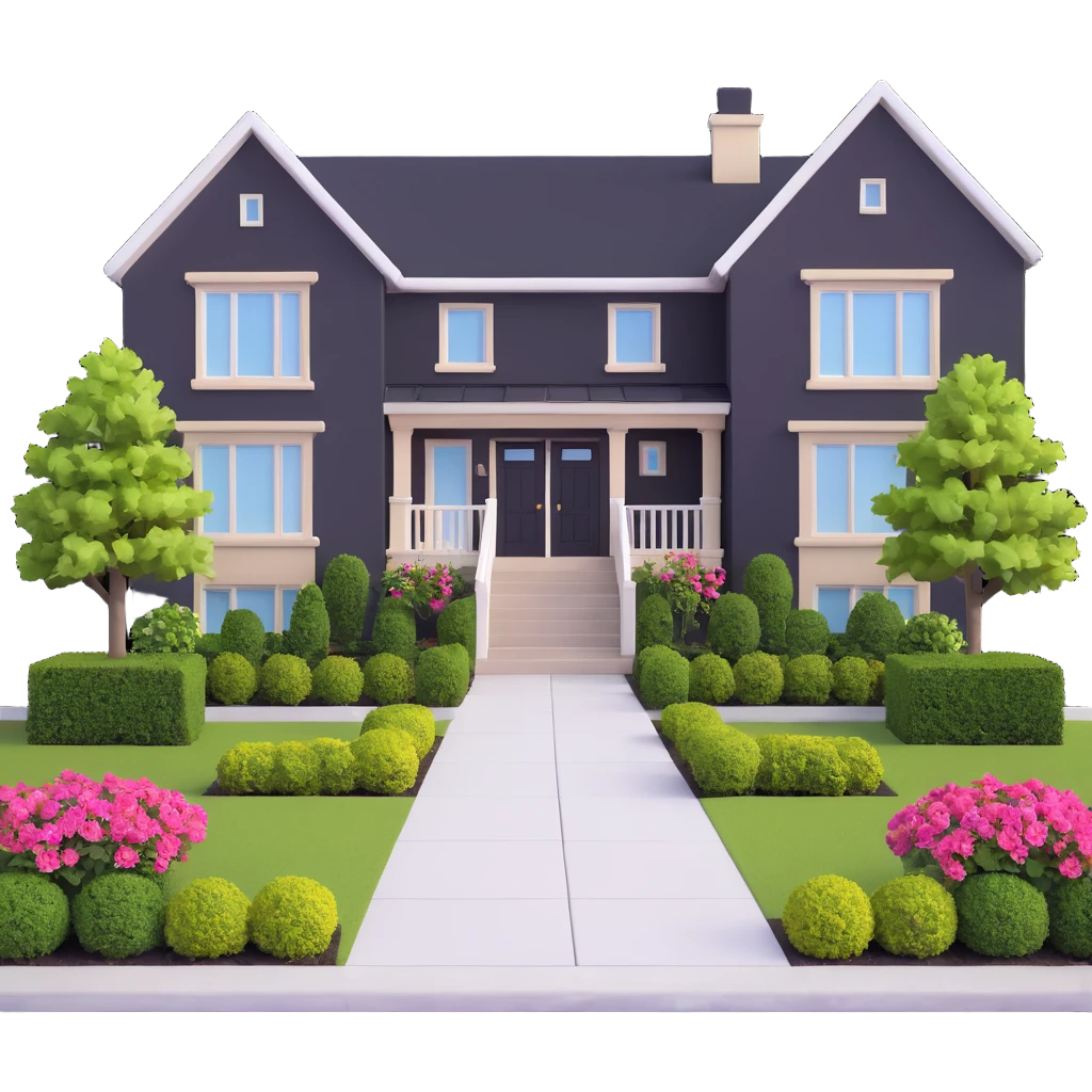 townhomes with small front gardens emoji