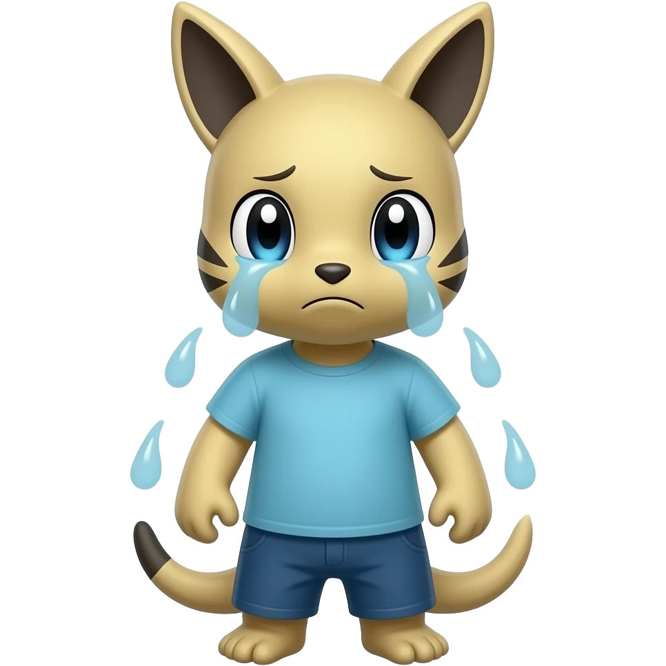 Pikaveon hybird crying emoji