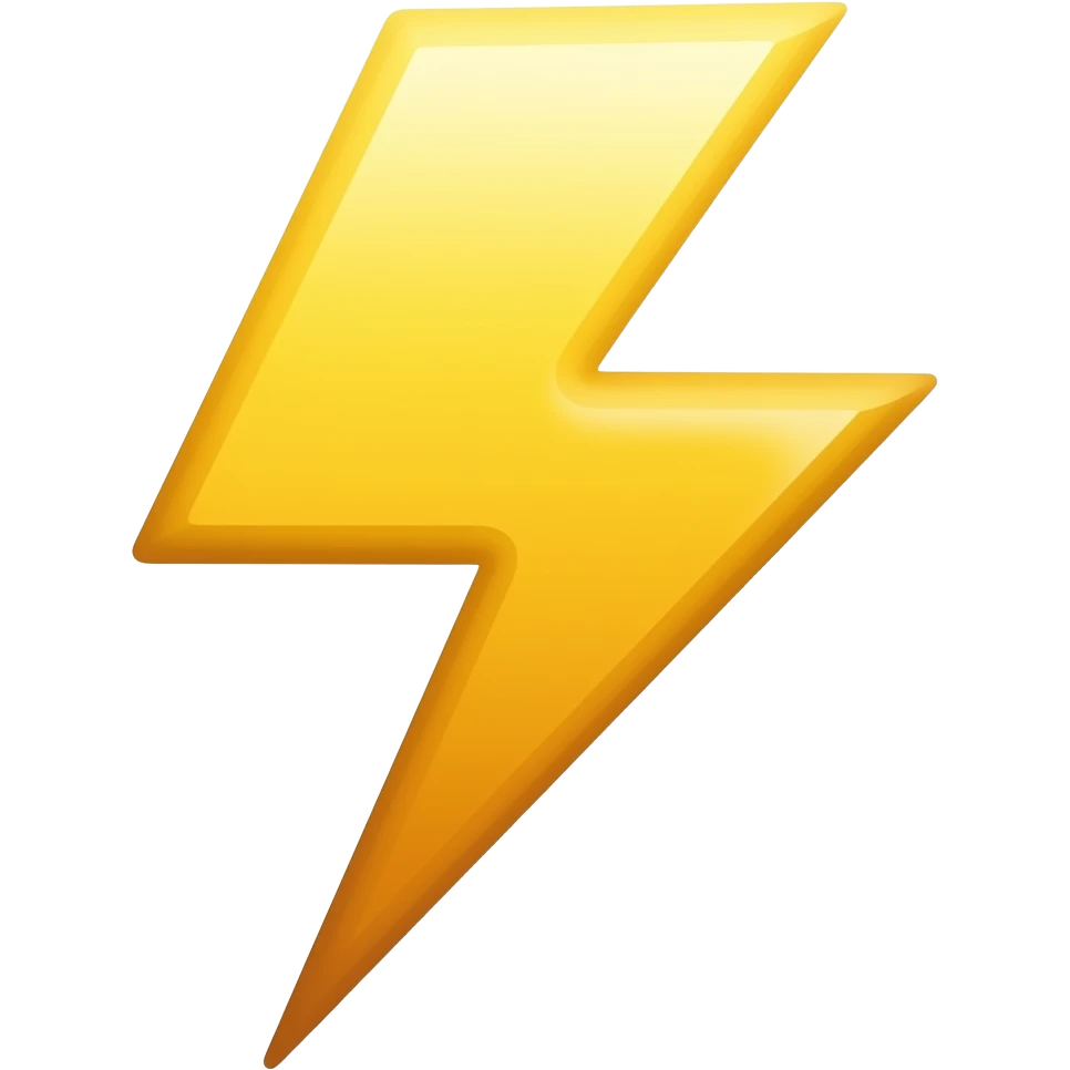 lightning emoji