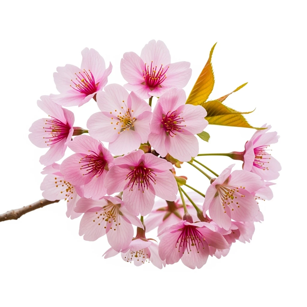 pink sakura cherry flower, remove background emoji
