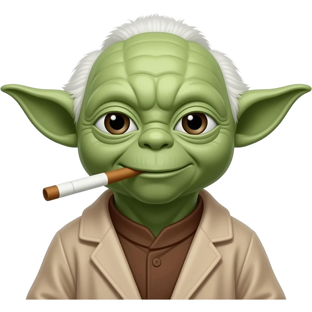 Maitre yoda avec de la cocaïne emoji