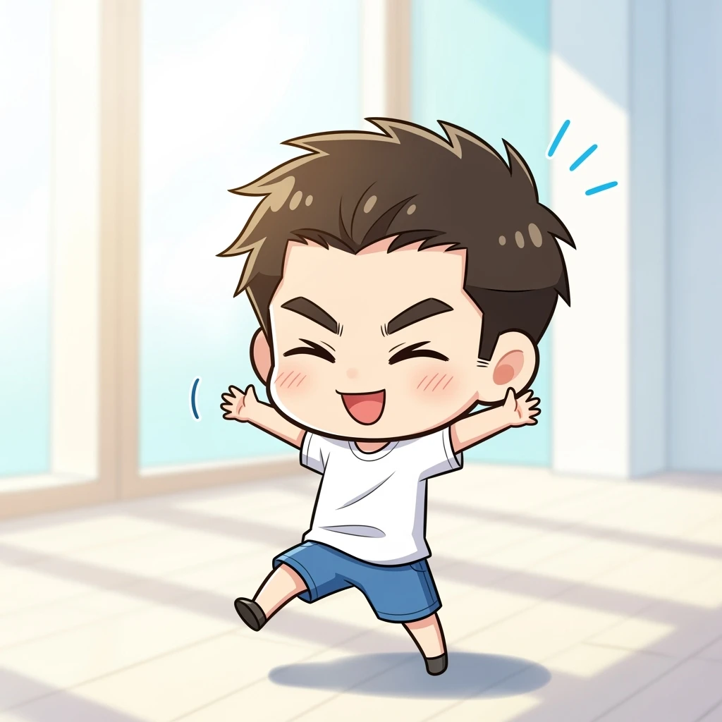A man chibi style emoji