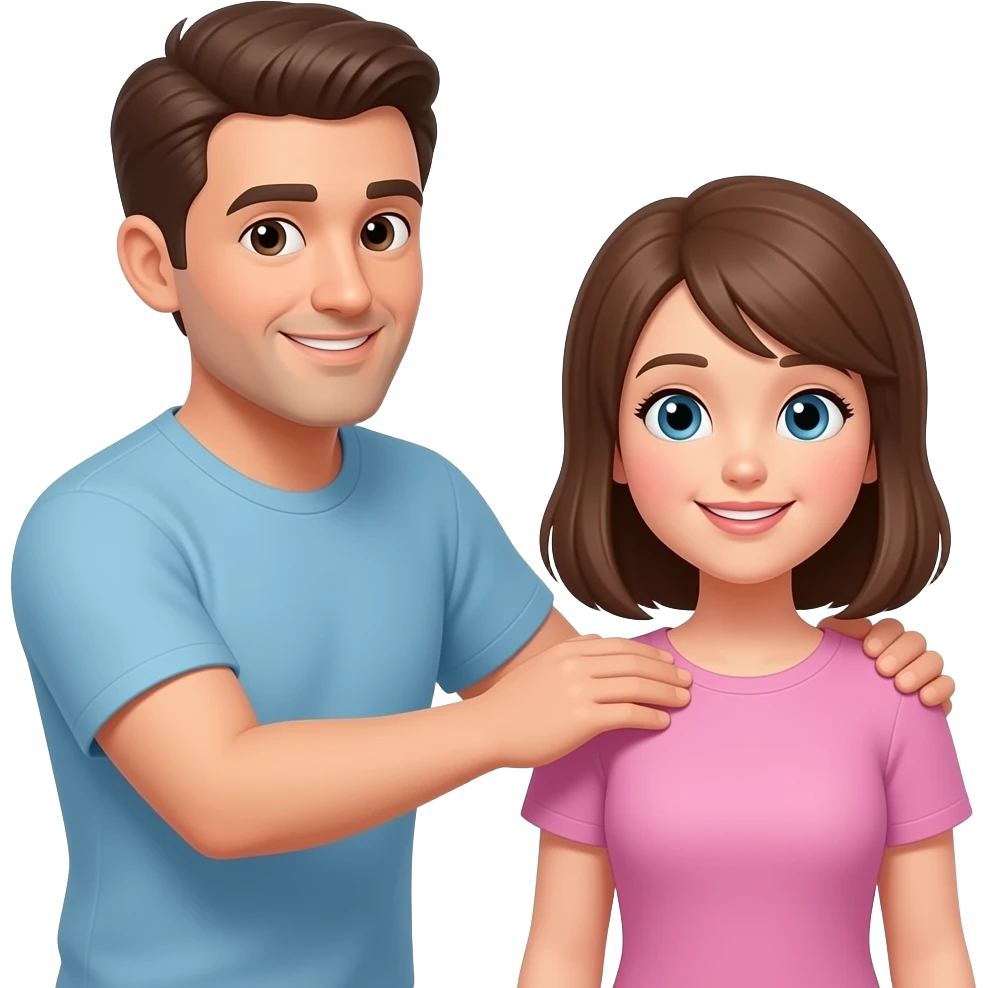 Man spanking girl emoji