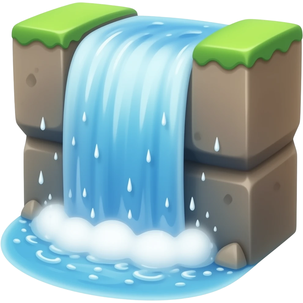 Waterfall emoji for iPhone emoji