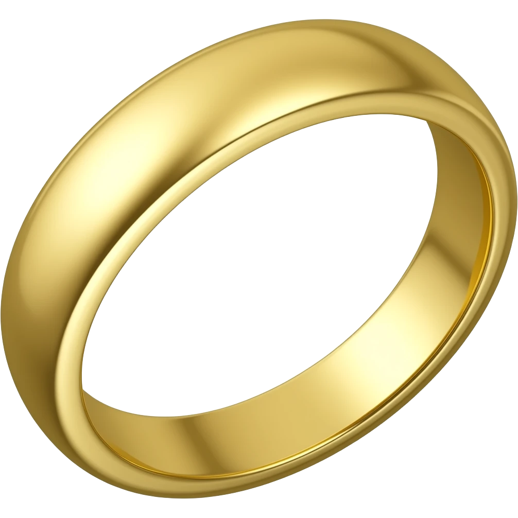 Gold engagement ring emoji