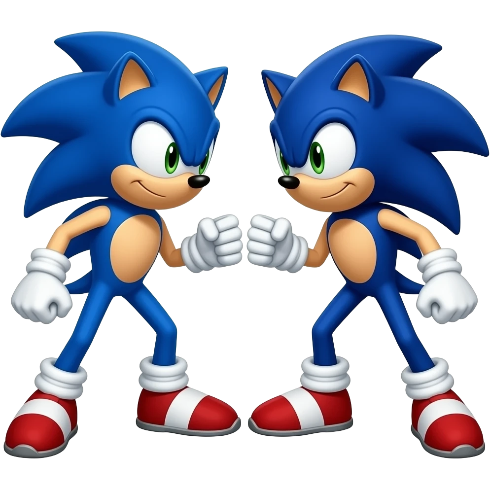 Sonic VS  sonic emoji