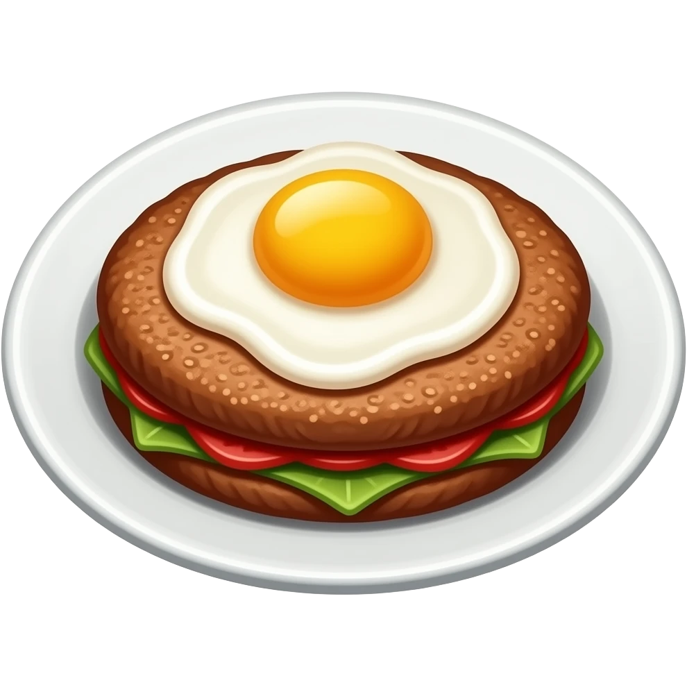 argentine milanese con huevo frito emoji