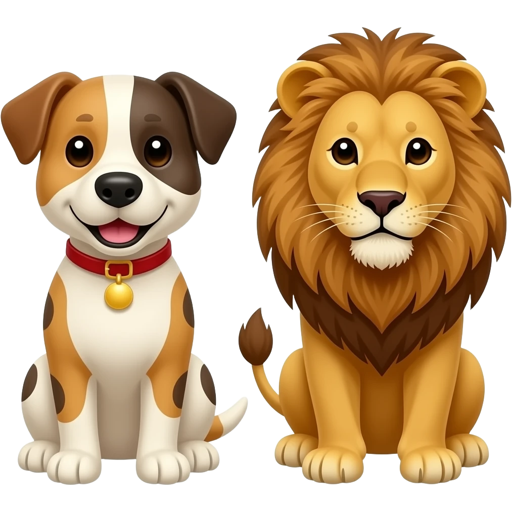 dog lion emoji