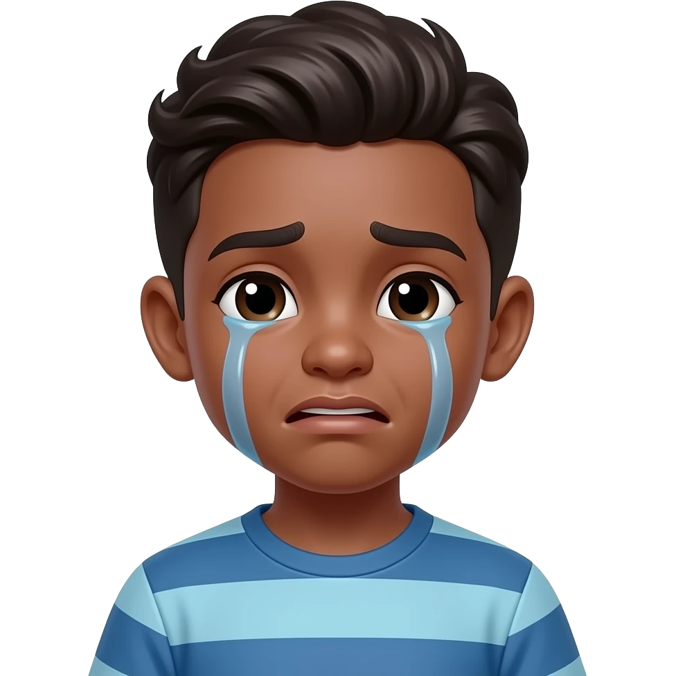 a boy named jaden crying emoji