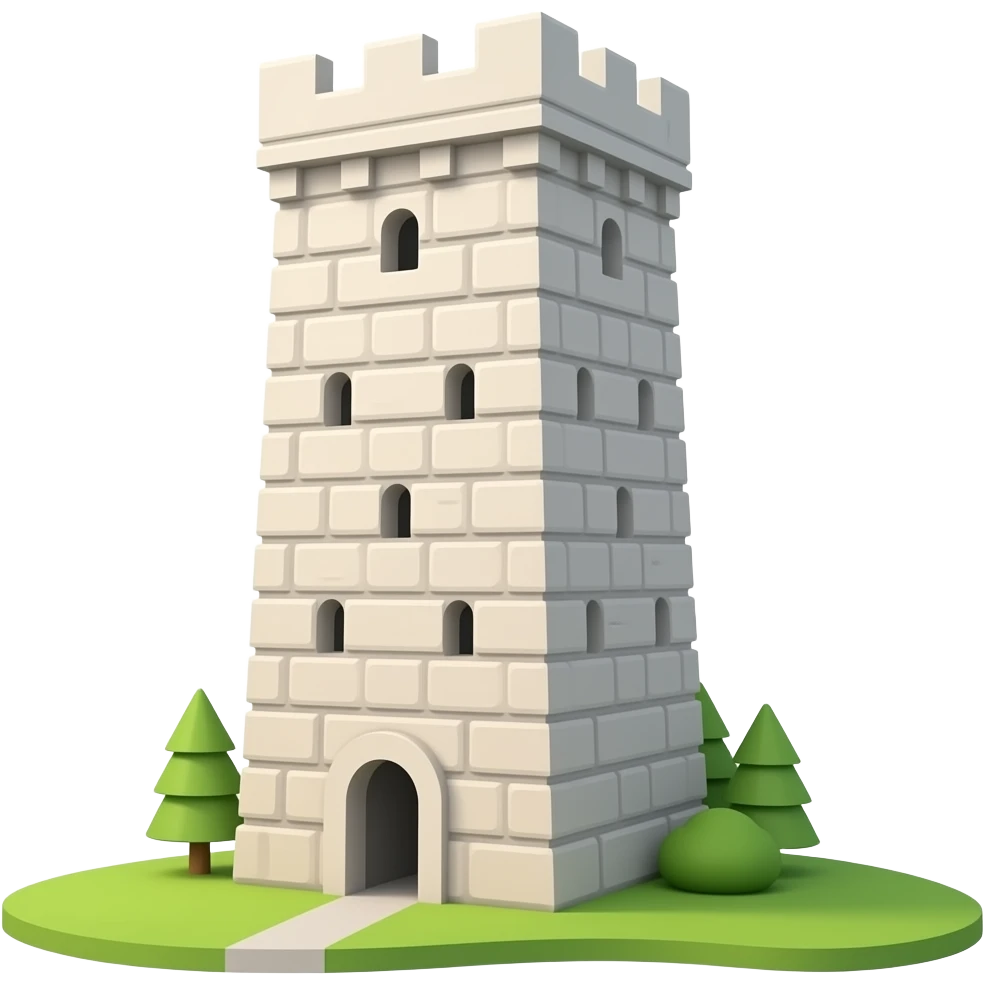 1 tower emoji