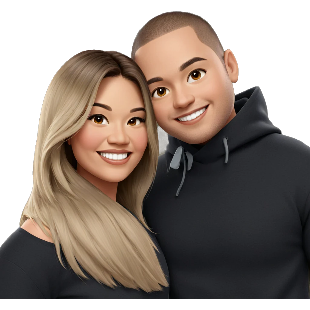 girl and boy smiling together emoji