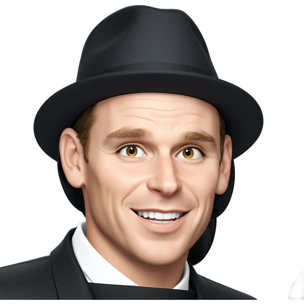 happy boy in black hat emoji