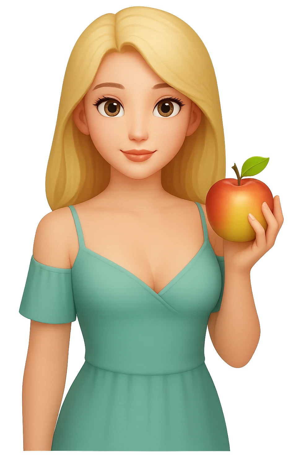 Fill in the body of the character, keep the style consistent with the original image, no background. emoji