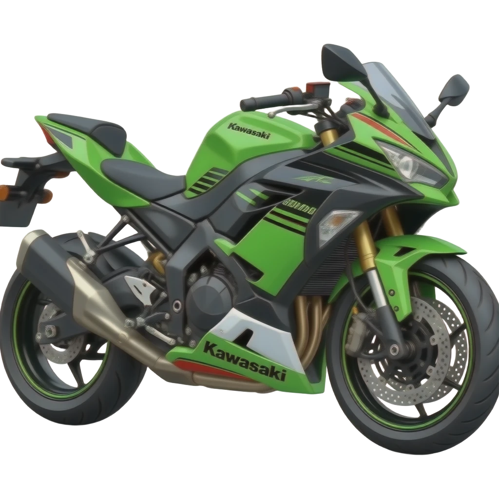 Кроссовый мотоцикл кавасаки emoji